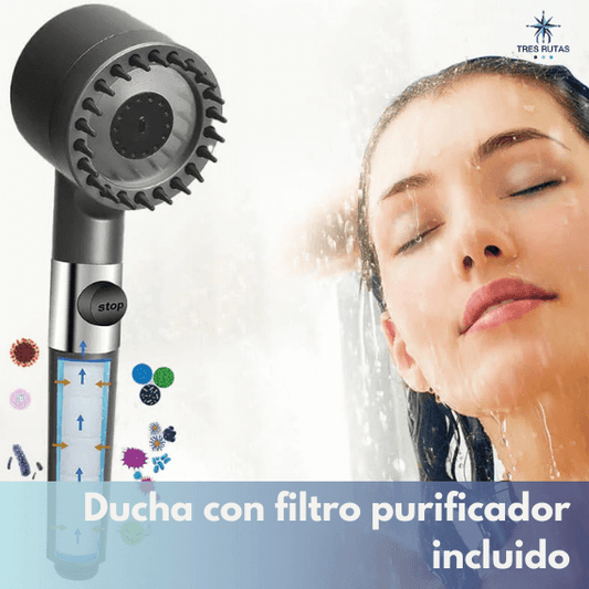 Cabezal de Ducha Alta Presión con Filtro